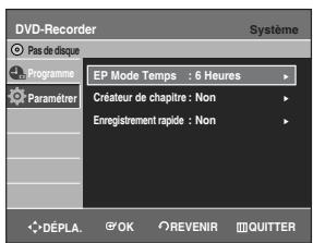 SAMSUNG DVD-R129 - Configuration de l'enregistrement rapide - 3