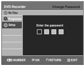 SAMSUNG DVD-R129 - About the Change Password - 2
