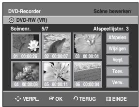 SAMSUNG DVD-R129 - Scène verplaatsen binnen Afspeellijst - 4