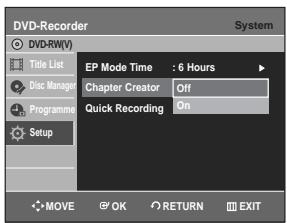 SAMSUNG DVD-R129 - Automatic Chapter Creation - 6