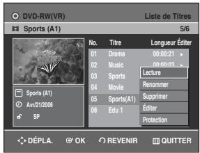 SAMSUNG DVD-R129 - Utilisation de la touche MENU - 2