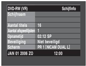 SAMSUNG DVD-R129 - Druk op de REC toets. U ziet informatatie over de gel - 2