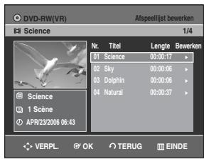 SAMSUNG DVD-R129 - Druk in de stopstand op de toets PLAY LIST. - 1