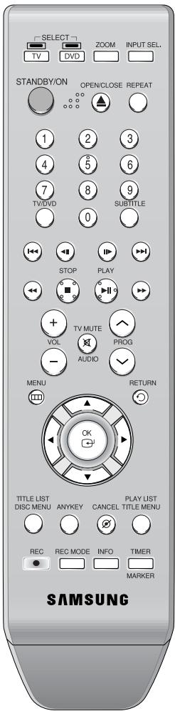SAMSUNG DVD-R129 - Réglage de la télécommande - 1