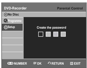 SAMSUNG DVD-R129 - Setting up the Parental Control - 4