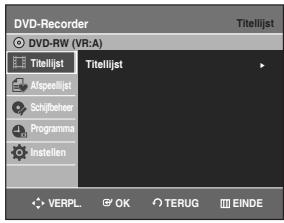 SAMSUNG DVD-R129 - Druk in de stopstand op de toets MENU. - 1