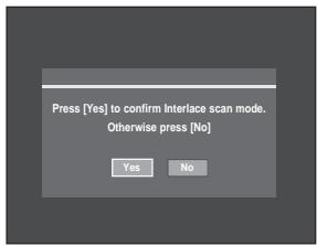 SAMSUNG DVD-R129 - Canceling the Progressive scan - 1