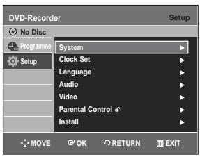 SAMSUNG DVD-R129 - Setting the Clock - 2