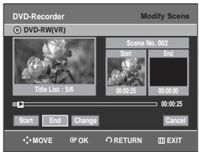 SAMSUNG DVD-R129 - Modifying a Scene (Replacing a Scene) - 3