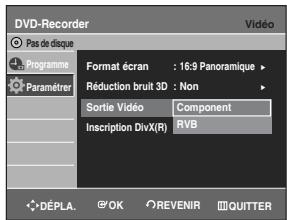 SAMSUNG DVD-R129 - Configuration des options sortie vidéo - 4