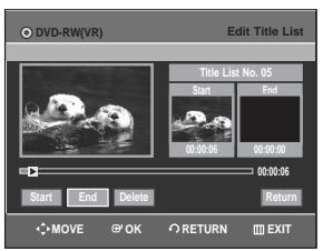 SAMSUNG DVD-R129 - Using the TITLE LIST button - 4