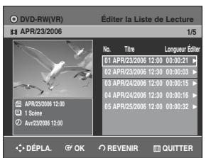 SAMSUNG DVD-R129 - Appuyez sur le bouton PLAY LIST, appareil en mode arrêt. - 1