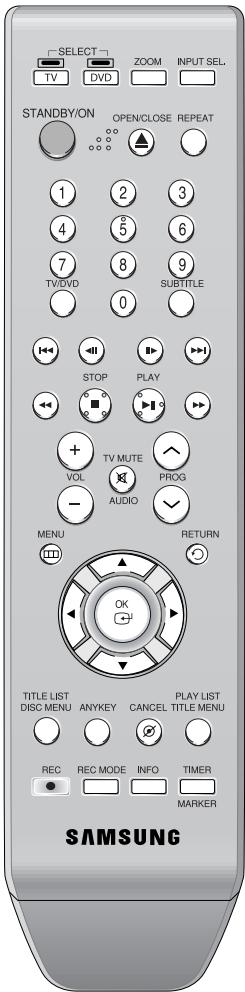 SAMSUNG DVD-R129 - Setting the Remote Control - 1