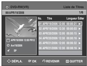 SAMSUNG DVD-R129 - Utilisation de la touche MENU - 1