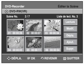 SAMSUNG DVD-R129 - Supprimer une scène - 1