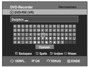 SAMSUNG DVD-R129 - Geef de gewenste tekens in met de ▲▼▲▶ toetsen. - 1
