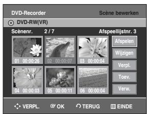 SAMSUNG DVD-R129 - Scène bewerken (vervangen) - 1