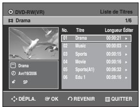 SAMSUNG DVD-R129 - Utilisation de la touche MENU - 1