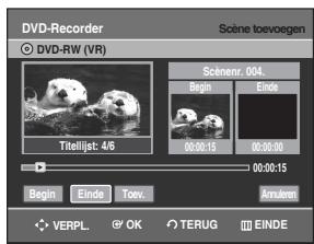 SAMSUNG DVD-R129 - Scène toevoegen - 3