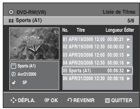 SAMSUNG DVD-R129 - Utilisation de la touche MENU - 5