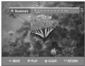 SAMSUNG DVD-R129 - Press the  buttons to select a bookmarked scene. - 1