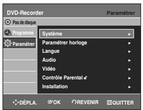 SAMSUNG DVD-R129 - Configuration des options de langue - 2