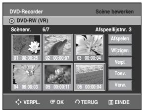 SAMSUNG DVD-R129 - Scène verplaatsen binnen Afspeellijst - 3