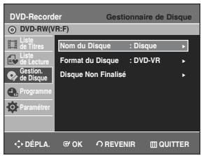 SAMSUNG DVD-R129 - Finaliser un disque - 11