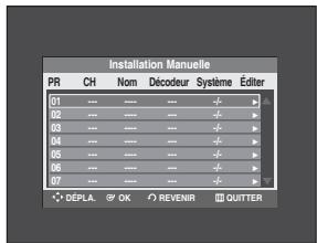 SAMSUNG DVD-R129 - Pré-réglage des canaux avec la fonction de réglage manuel - 4