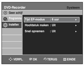 SAMSUNG DVD-R129 - Tijdinstilling EP-modus - 3