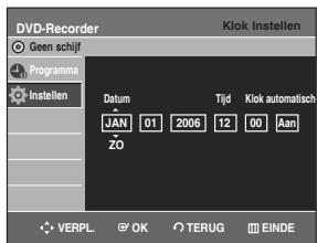 SAMSUNG DVD-R129 - De klok instellen - 3