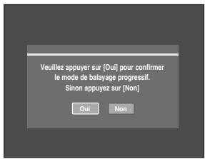 SAMSUNG DVD-R129 - Pour activer le réglage "progressif - 1