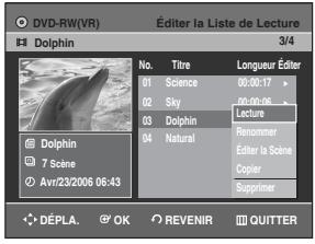 SAMSUNG DVD-R129 - Utilisation de la touche PLAY LIST - 2