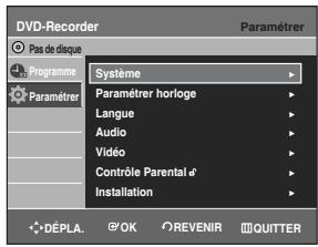SAMSUNG DVD-R129 - Configuration des options audio - 2
