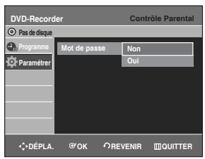 SAMSUNG DVD-R129 - Configuration du contrôle parental - 6