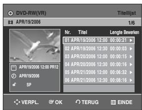 SAMSUNG DVD-R129 - Met de TITLE LIST toets - 1