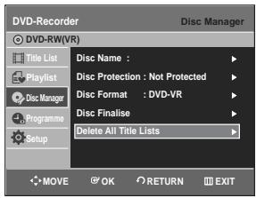 SAMSUNG DVD-R129 - Delete All Title Lists - 5