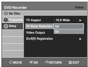 SAMSUNG DVD-R129 - 3D Noise Reduction (motion adaptive noise reduction) - 1