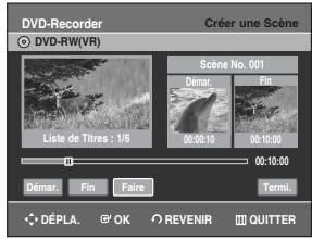 SAMSUNG DVD-R129 - Appuyez sur la touche OK au point de fin. - 1