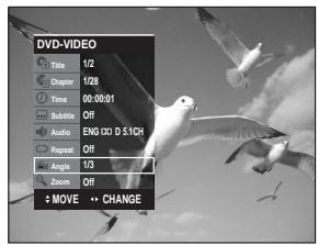 SAMSUNG DVD-R129 - Changing the Camera Angle - 3