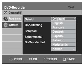 SAMSUNG DVD-R129 - De taalopties instellen - 4