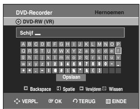 SAMSUNG DVD-R129 - Voer de gewenste tekens in met de toetsen - 1