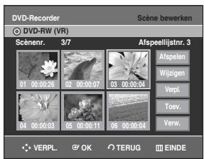 SAMSUNG DVD-R129 - Scène verplaatsen binnen Afspeellijst - 2