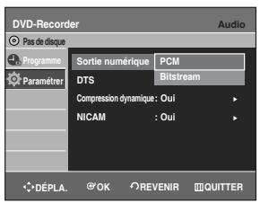SAMSUNG DVD-R129 - Configuration des options audio - 4