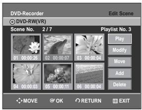 SAMSUNG DVD-R129 - Modifying a Scene (Replacing a Scene) - 1