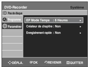 SAMSUNG DVD-R129 - Réglage de l'heure en mode EP - 3