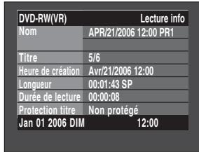 SAMSUNG DVD-R129 - Utilisation de la touche TITLE LIST - 6