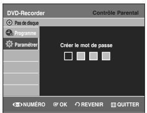 SAMSUNG DVD-R129 - Configuration du contrôle parental - 4
