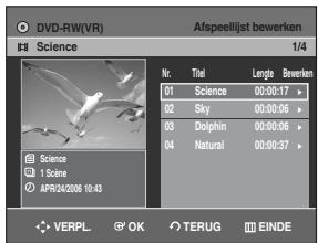 SAMSUNG DVD-R129 - Druk in de stopstand op de toets PLAY LIST. - 1