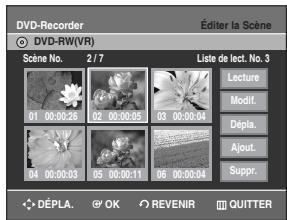 SAMSUNG DVD-R129 - Modifier une scène (remplacer une scène) - 5